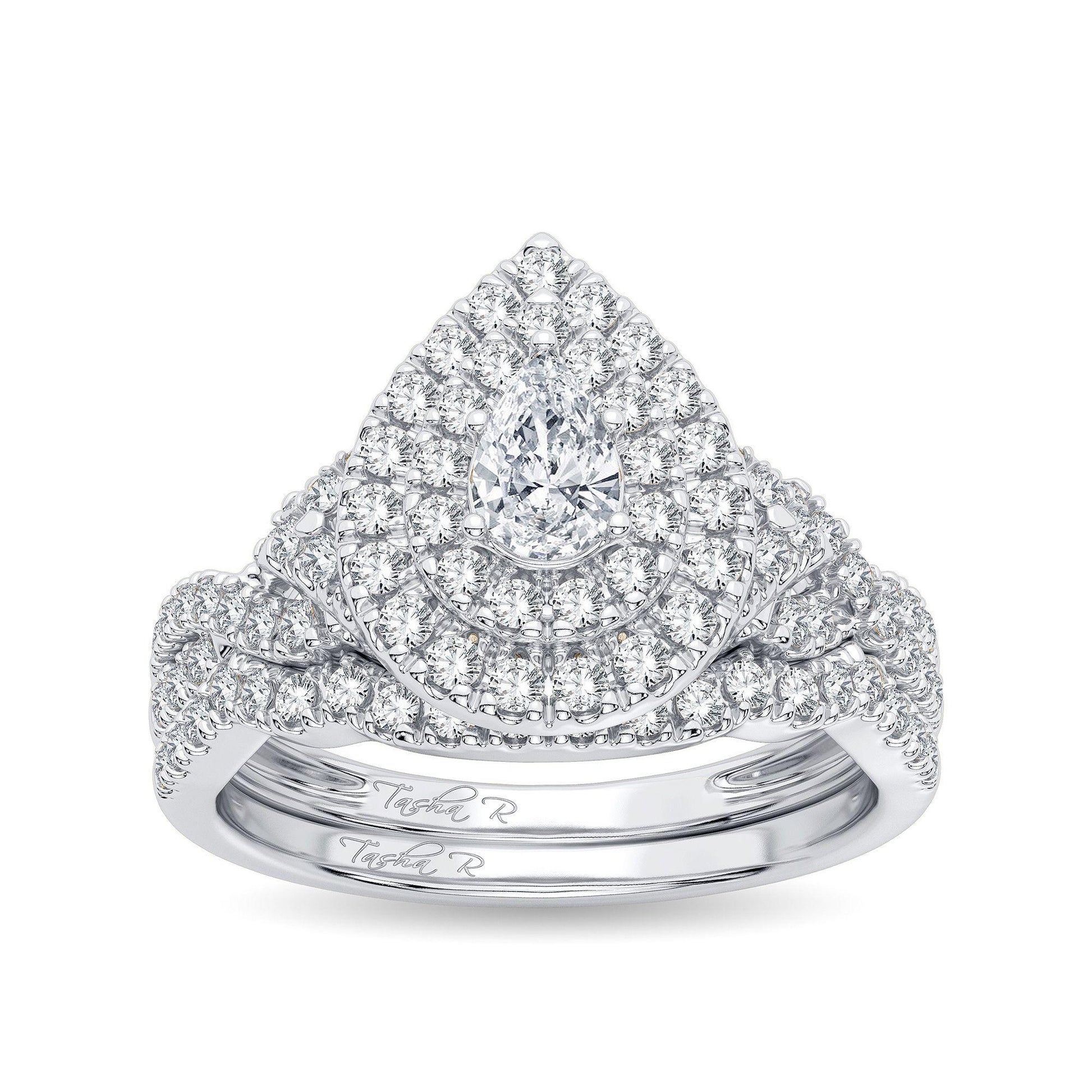 14K 1.00CT Diamond Bridal Ring - Johnny Dang & Co