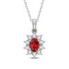 10K 0.06ct Diamond Ruby Pendant - Johnny Dang & Co