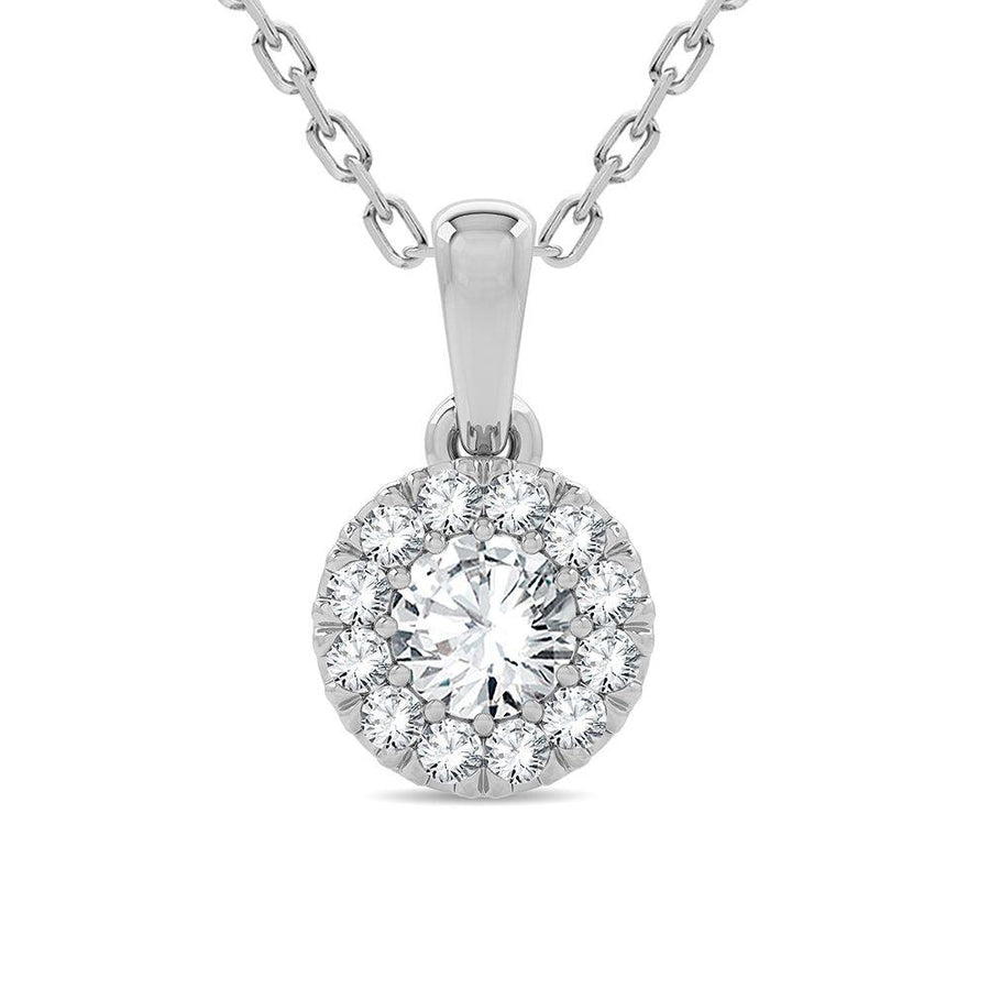 14K 0.33CT Diamond Pendant - Johnny Dang & Co