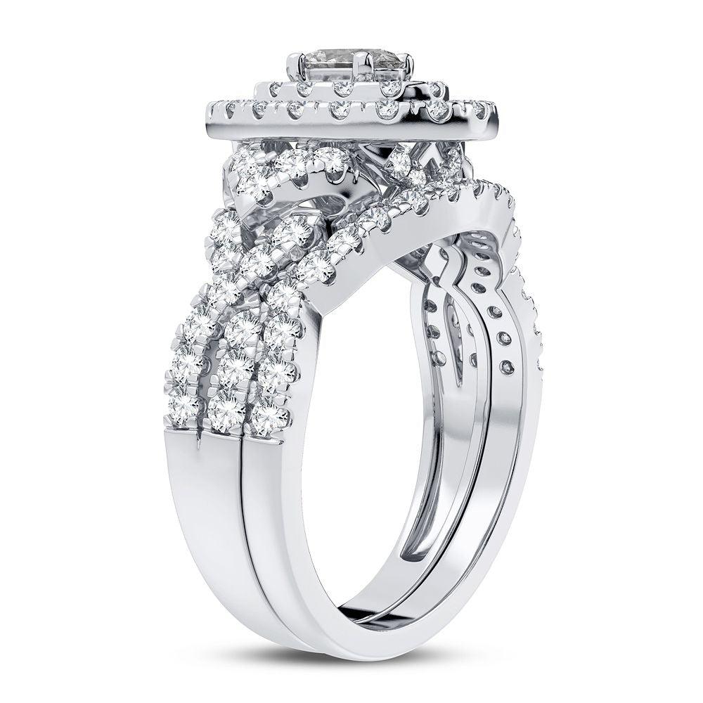 14K 1.50CT Diamond Bridal Ring - Johnny Dang & Co