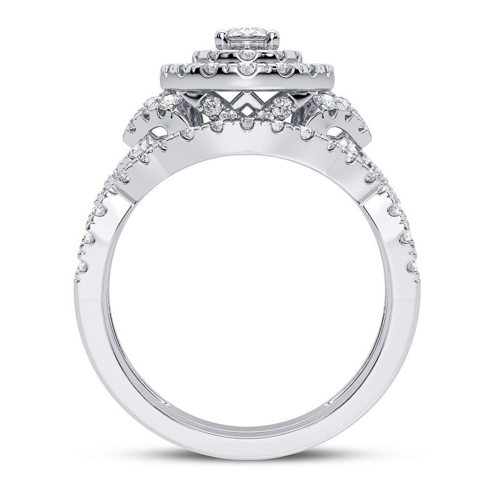 14K 1.50CT Diamond Bridal Ring - Johnny Dang & Co