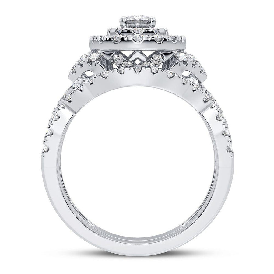14K 1.50CT Diamond Bridal Ring - Johnny Dang & Co