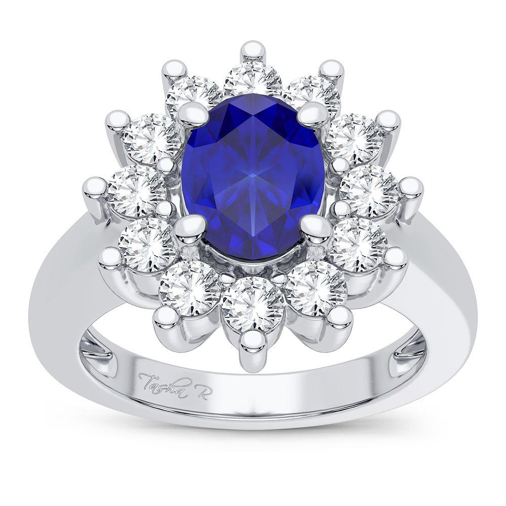 14K 0.78ct Diamond Sapphire Ring - Johnny Dang & Co