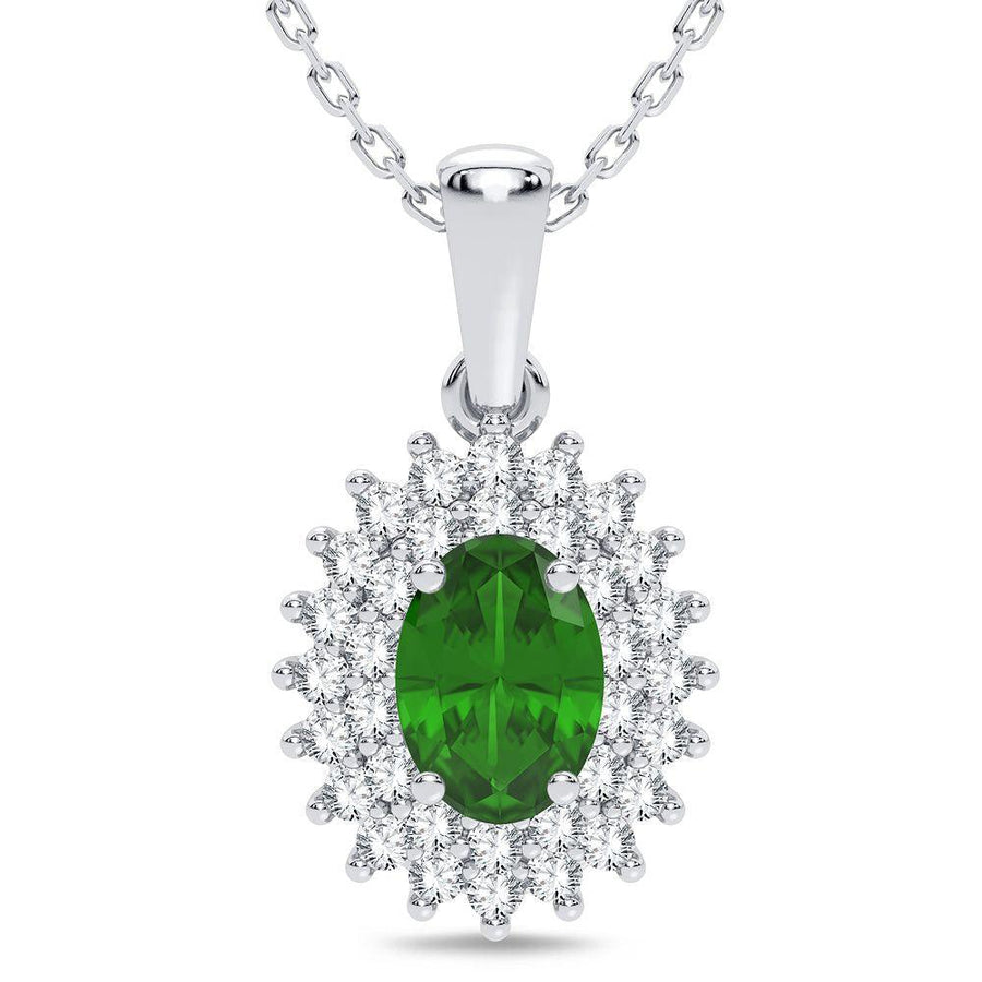 14K 0.25CT Diamond Pendant - Johnny Dang & Co