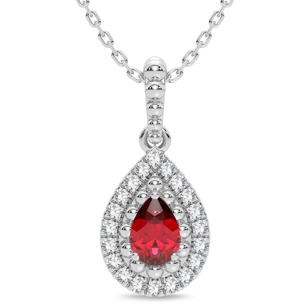 14K 0.10CT Diamond Pendant - Johnny Dang & Co