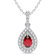 14K 0.10CT Diamond Pendant - Johnny Dang & Co