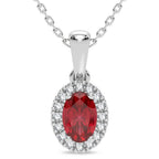 14K 0.05CT Diamond Pendant - Johnny Dang & Co
