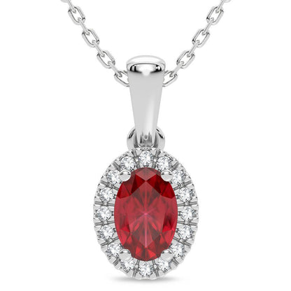 14K 0.05CT Diamond Pendant - Johnny Dang & Co