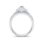 14K 1.00CT Diamond Bridal Ring - Johnny Dang & Co