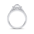14K 1.00CT Diamond Bridal Ring - Johnny Dang & Co