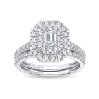 14K 1.00CT Diamond Bridal Ring - Johnny Dang & Co
