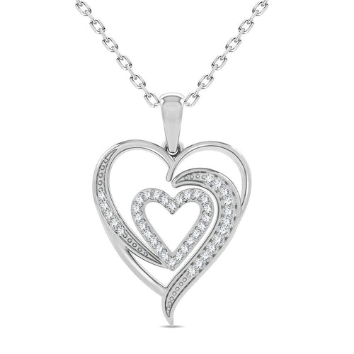 10K 0.20CT Diamond Pendant - Johnny Dang & Co