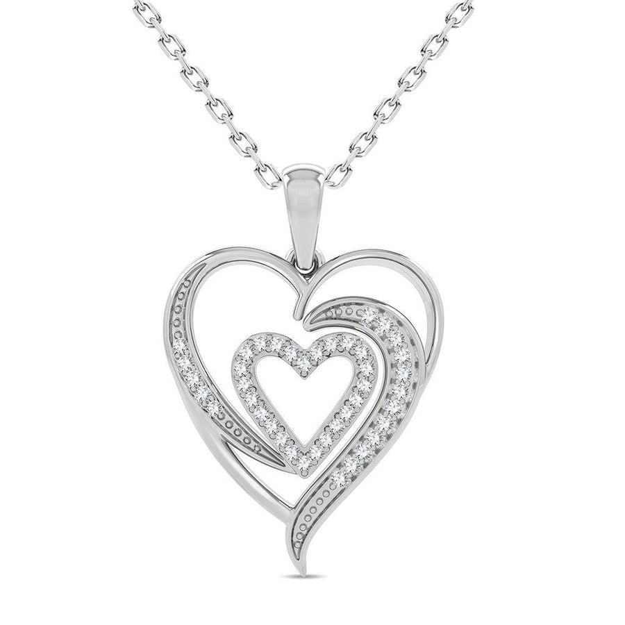 10K 0.20CT Diamond Pendant - Johnny Dang & Co