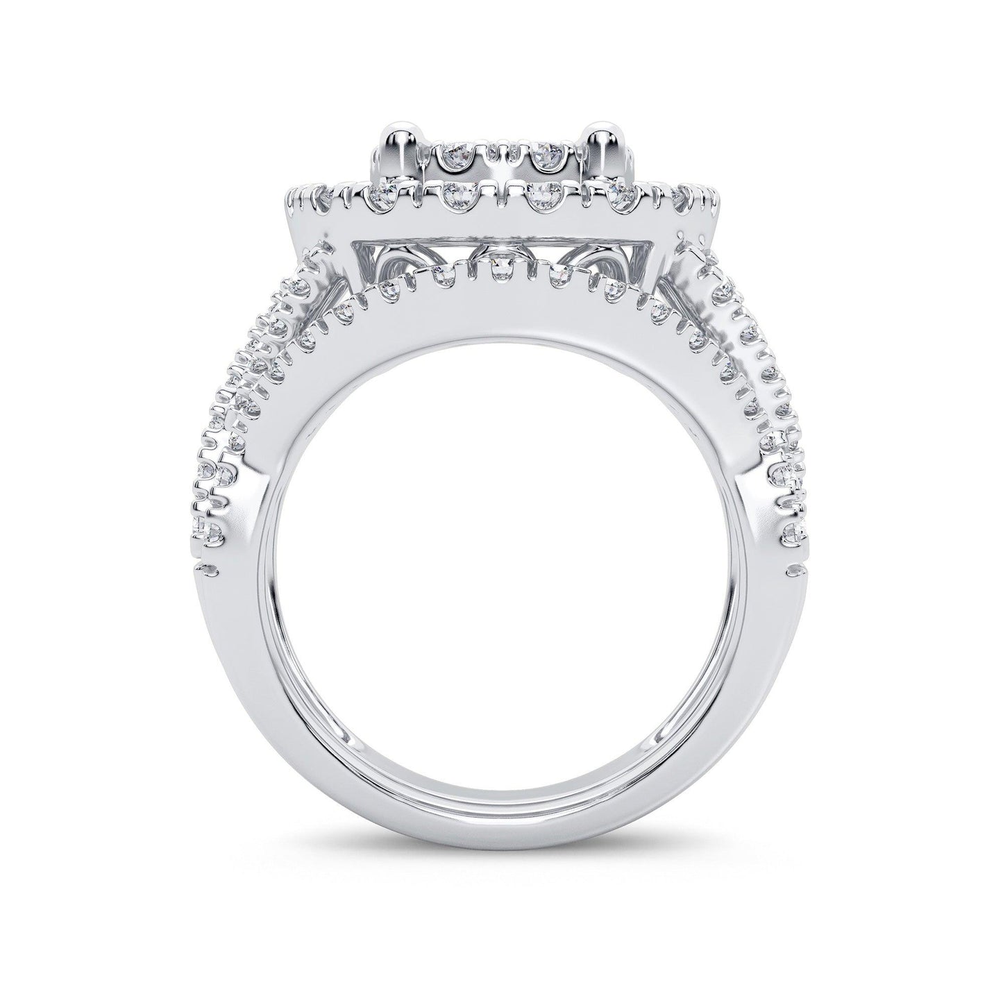 14K 2.00CT Diamond Bridal Ring - Johnny Dang & Co
