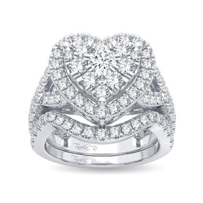14K 2.00CT Diamond Bridal Ring - Johnny Dang & Co