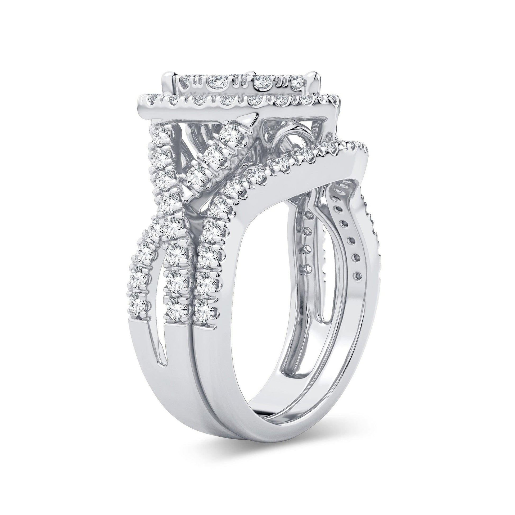 14K 2.00CT Diamond Bridal Ring - Johnny Dang & Co