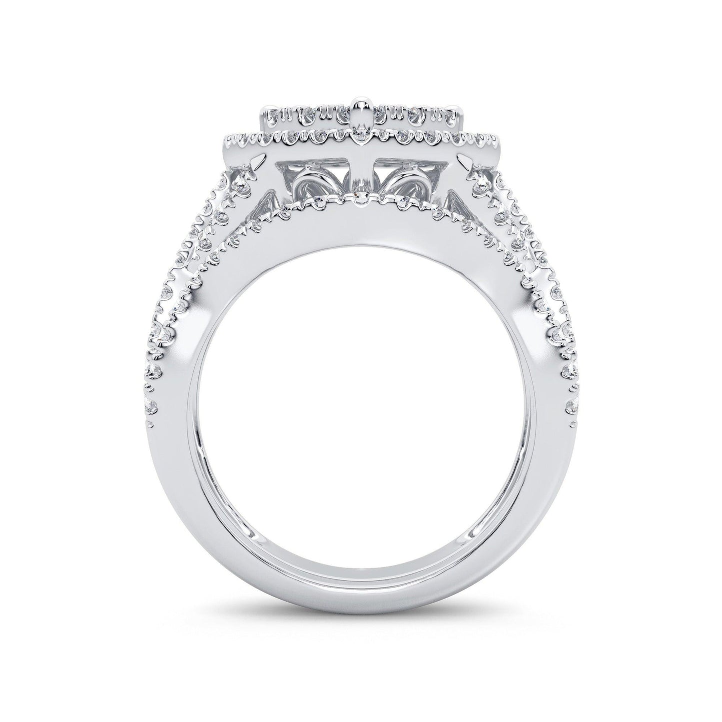 14K 2.00CT Diamond Bridal Ring - Johnny Dang & Co