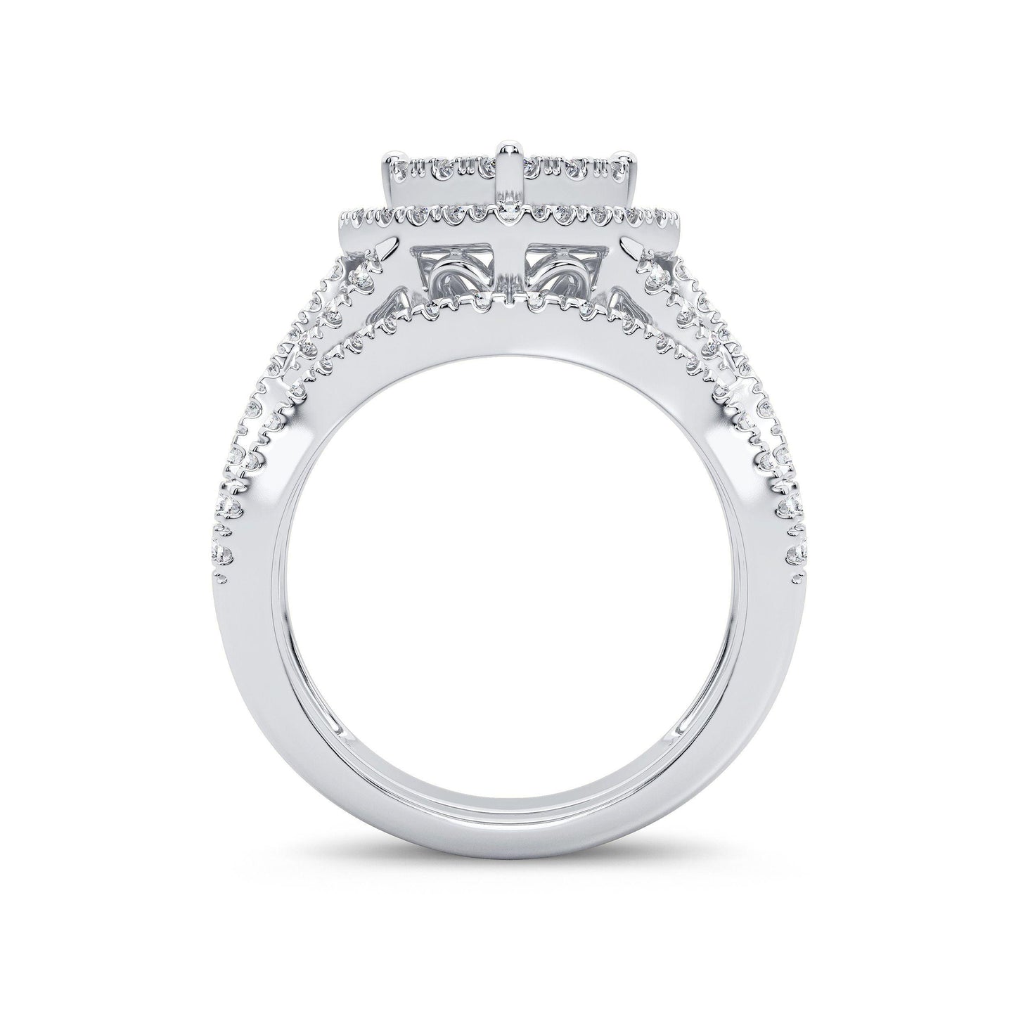 14K 1.50CT Diamond Bridal Ring - Johnny Dang & Co