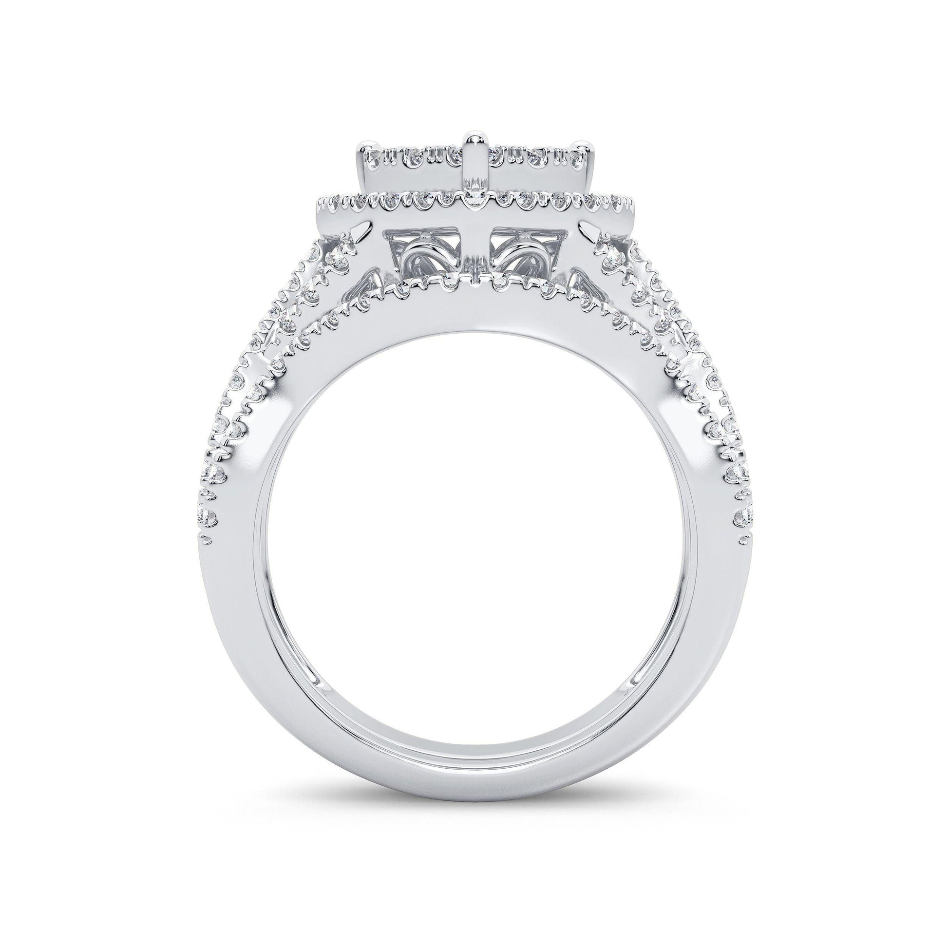 14K 1.50CT Diamond Bridal Ring - Johnny Dang & Co