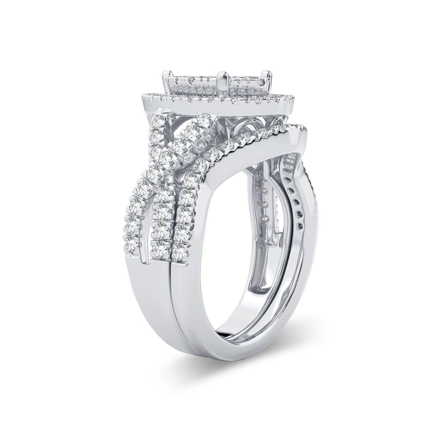 14K 1.50CT Diamond Bridal Ring - Johnny Dang & Co