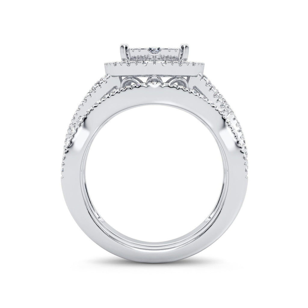 14K 1.50CT Diamond Bridal Ring - Johnny Dang & Co