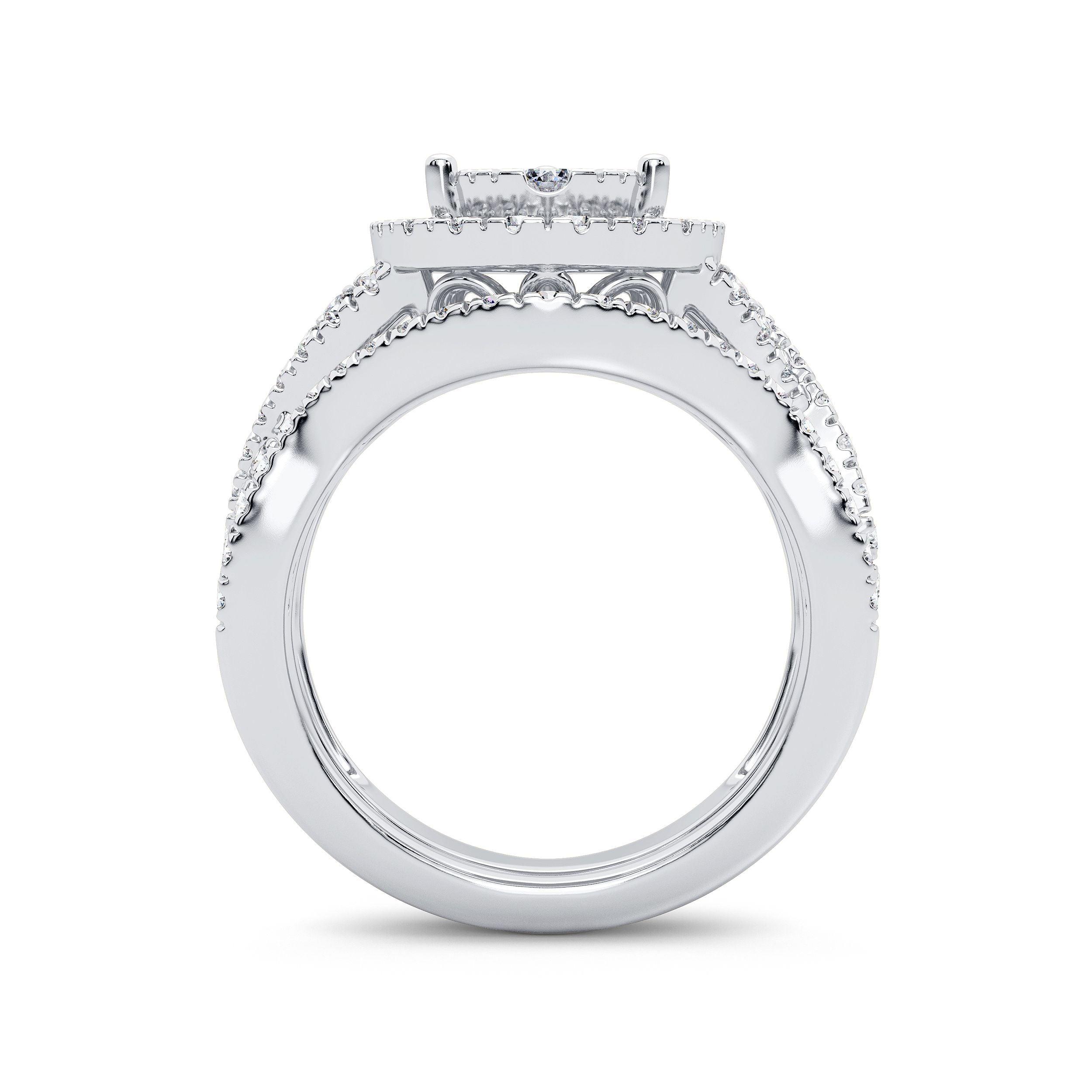 14K 1.50CT Diamond Bridal Ring - Johnny Dang & Co