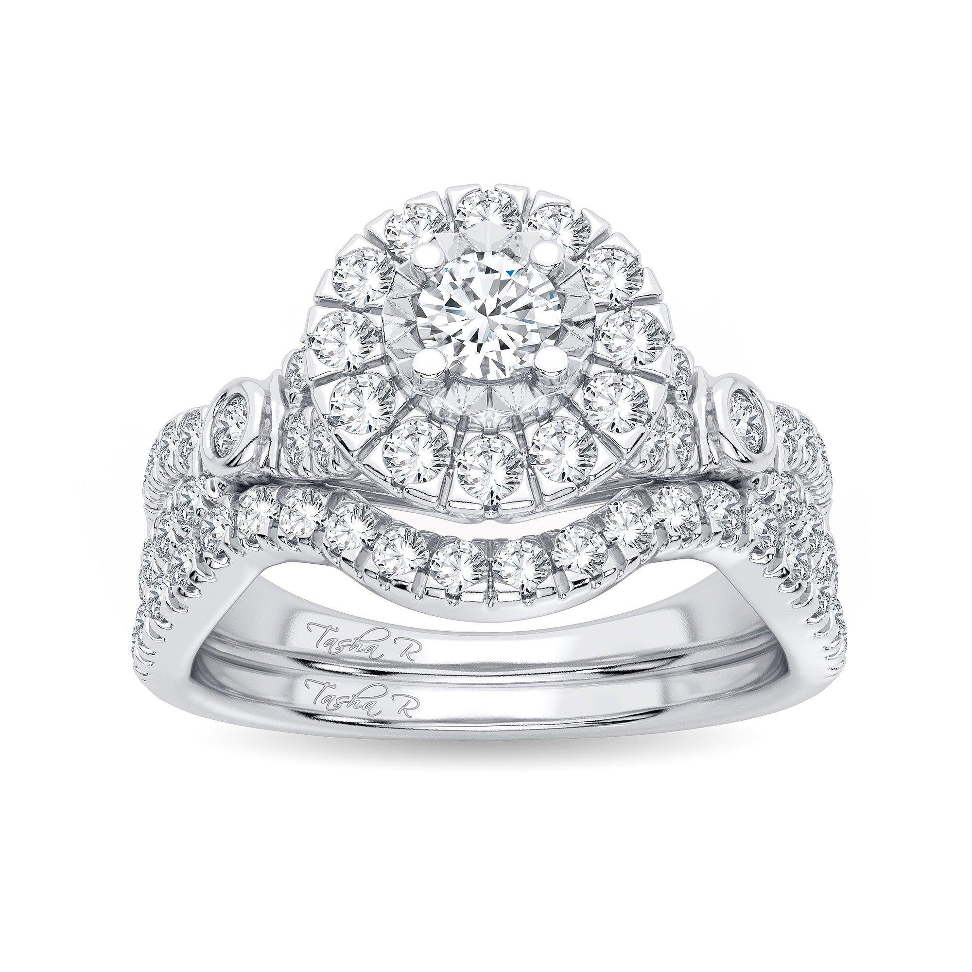 14K 1.00CT Diamond Bridal Ring - Johnny Dang & Co