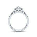14K 1.00CT Diamond Bridal Ring - Johnny Dang & Co