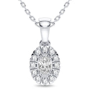 14K 0.25CT Diamond Pendant - Johnny Dang & Co