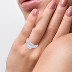 14K 0.64CT Diamond Bridal Ring - Johnny Dang & Co