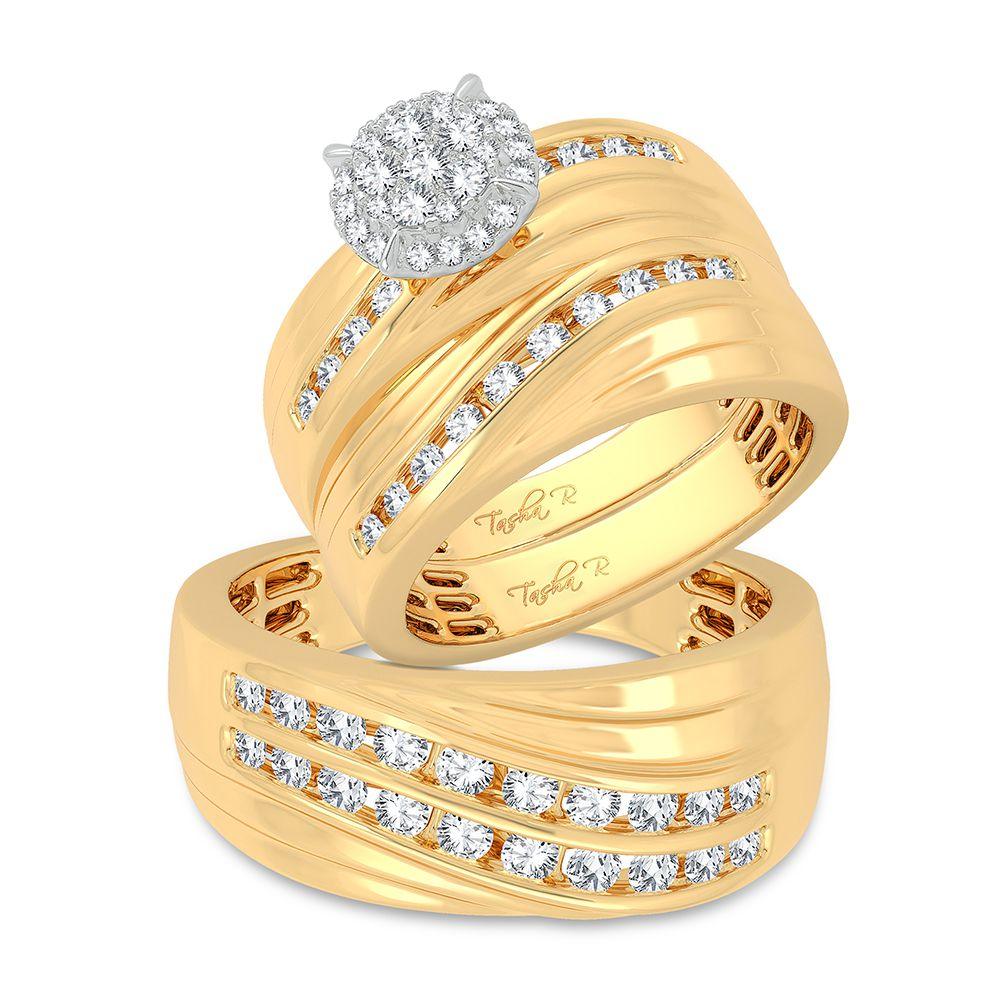 14K 1.13CT Diamond Trio Set - Johnny Dang & Co