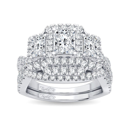 14K 2.00CT Diamond Bridal Ring - Johnny Dang & Co