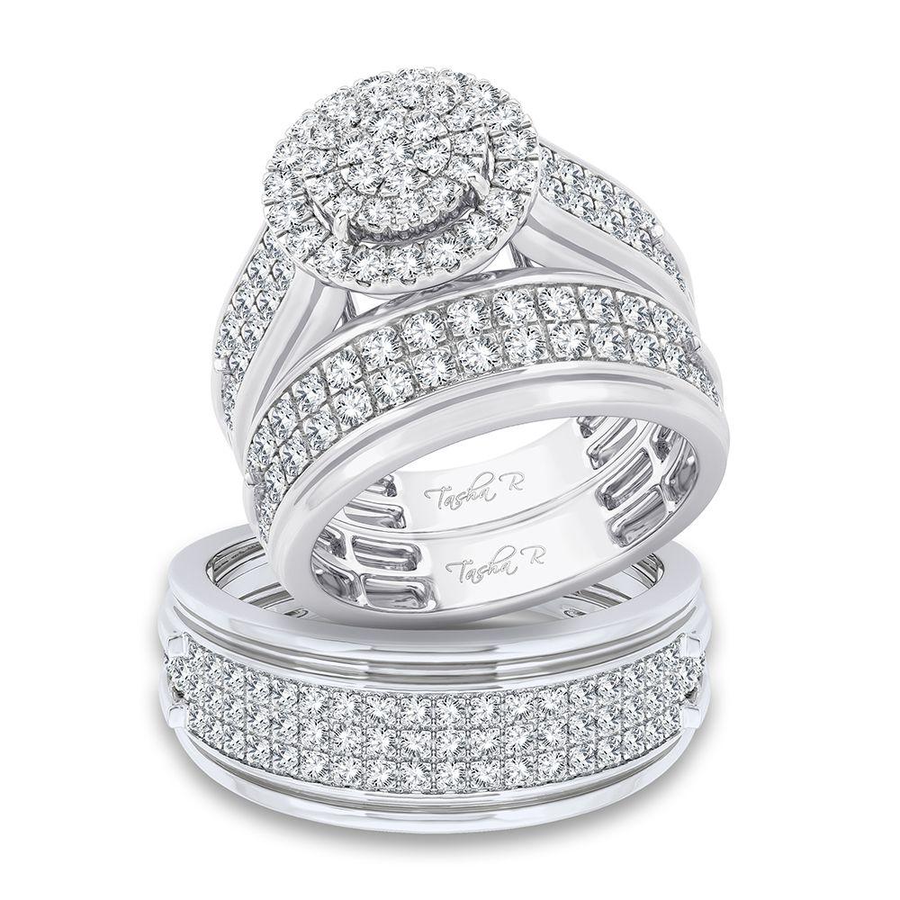 14K 2.10ct Diamond Trio Set - Johnny Dang & Co