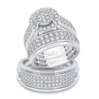 14K 2.10ct Diamond Trio Set - Johnny Dang & Co