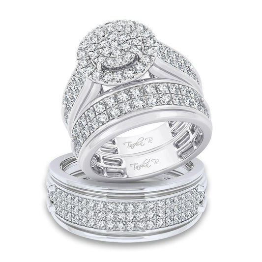 14K 2.10ct Diamond Trio Set - Johnny Dang & Co