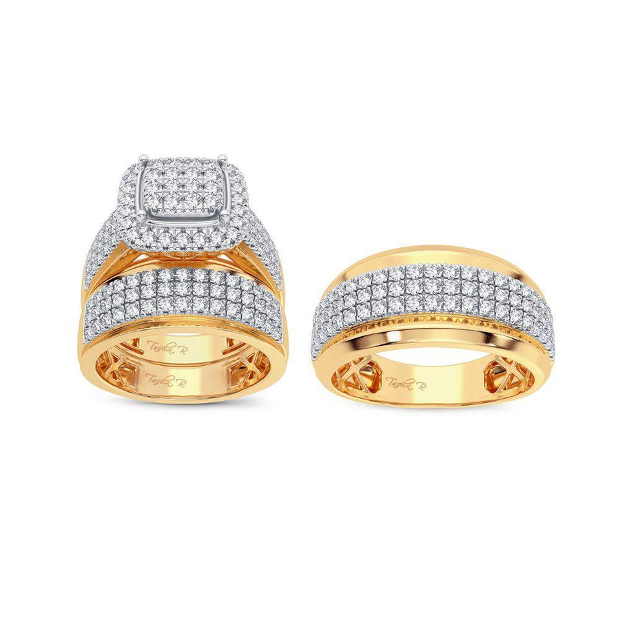 14K 2.00CT Diamond Trio Set - Johnny Dang & Co