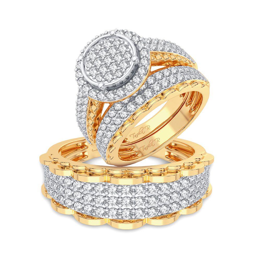 14K 2.00CT Diamond Trio Set - Johnny Dang & Co