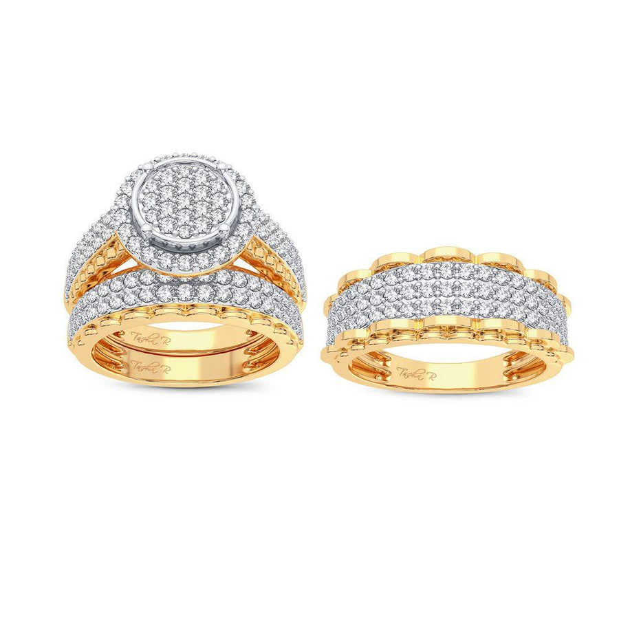 14K 2.00CT Diamond Trio Set - Johnny Dang & Co