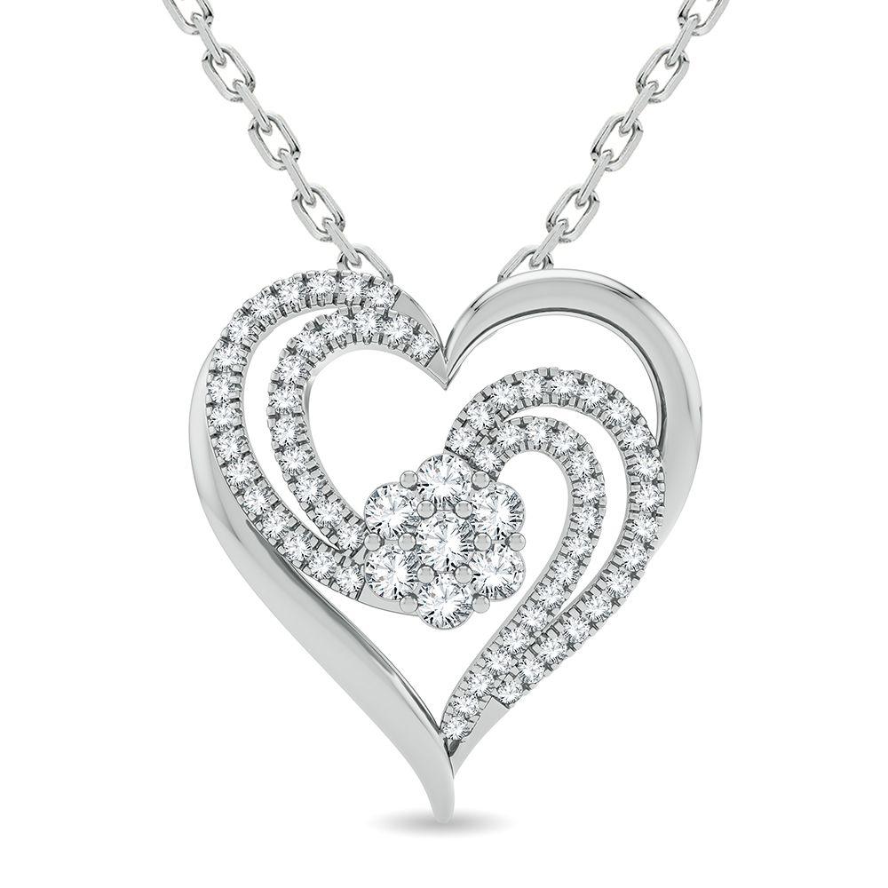 14K 0.50CT Diamond Pendant - Johnny Dang & Co