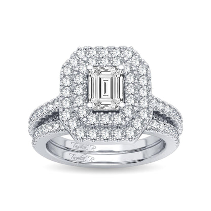 14K 1.50CT Diamond Bridal Ring - Johnny Dang & Co