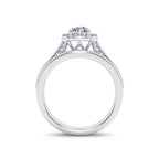 14K 0.96CT Diamond Bridal Ring - Johnny Dang & Co