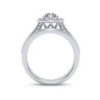 14K 1.00CT Diamond Bridal Ring - Johnny Dang & Co