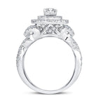 14K 1.75CT DIAMOND BRIDAL RING - Johnny Dang & Co