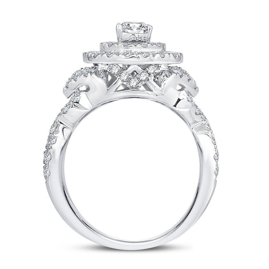 14K 1.75CT DIAMOND BRIDAL RING - Johnny Dang & Co