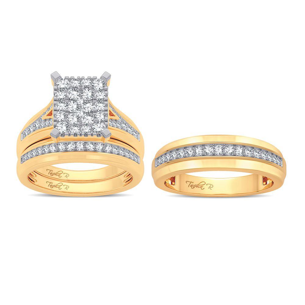 14K 1.15ct Diamond Trio Set - Johnny Dang & Co