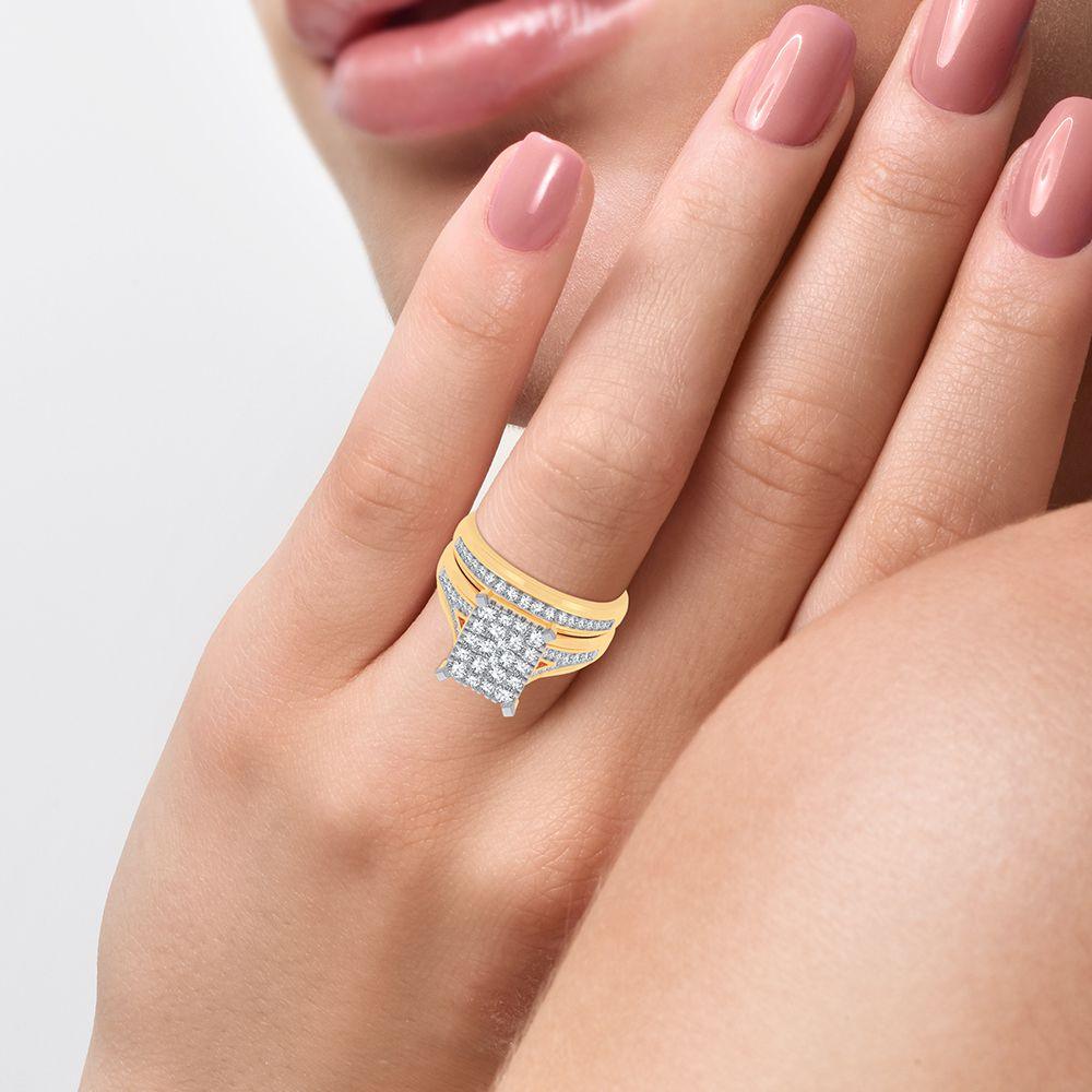 14K 1.15ct Diamond Trio Set - Johnny Dang & Co