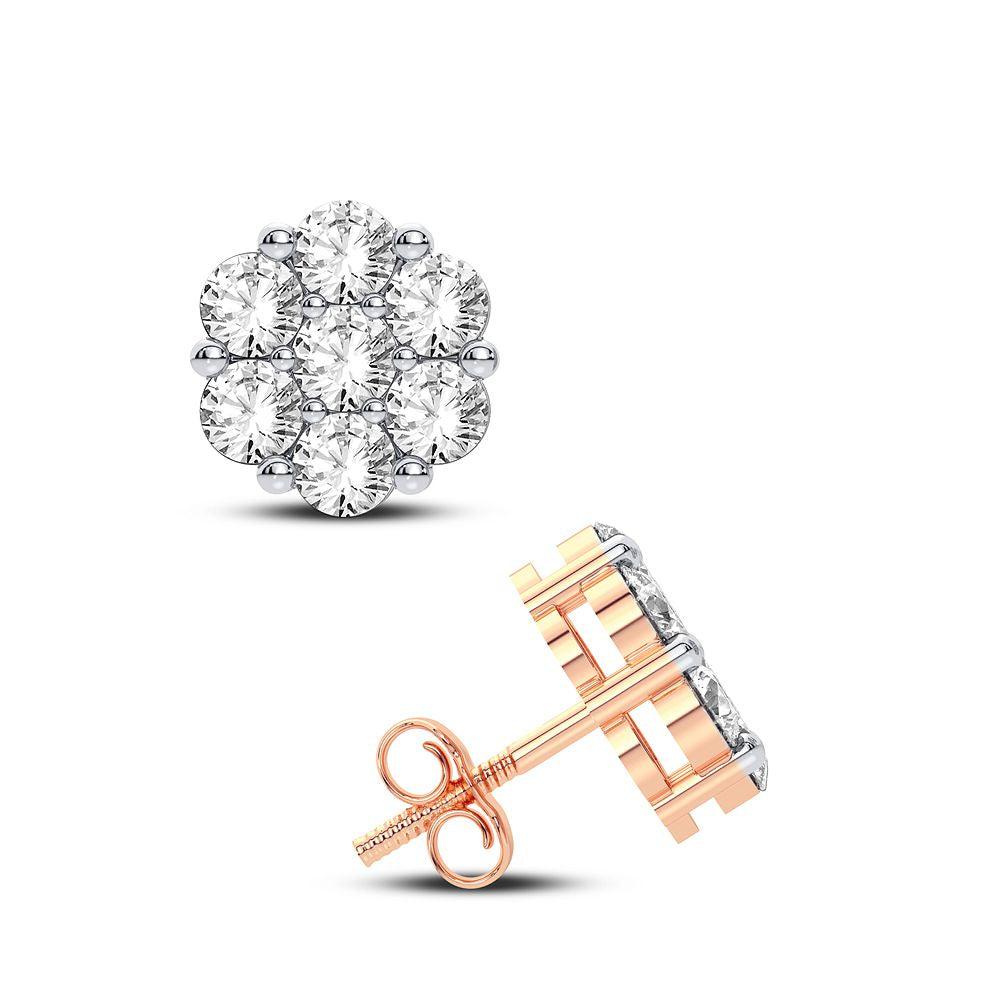 14K 2.00CT Diamond Earring - Johnny Dang & Co