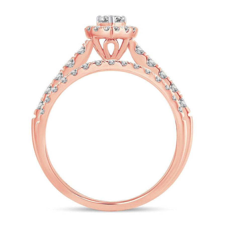 14K 1.00CT Diamond BRIDAL RING - Johnny Dang & Co