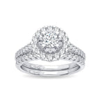 14K 1.00CT Diamond Bridal Ring - Johnny Dang & Co