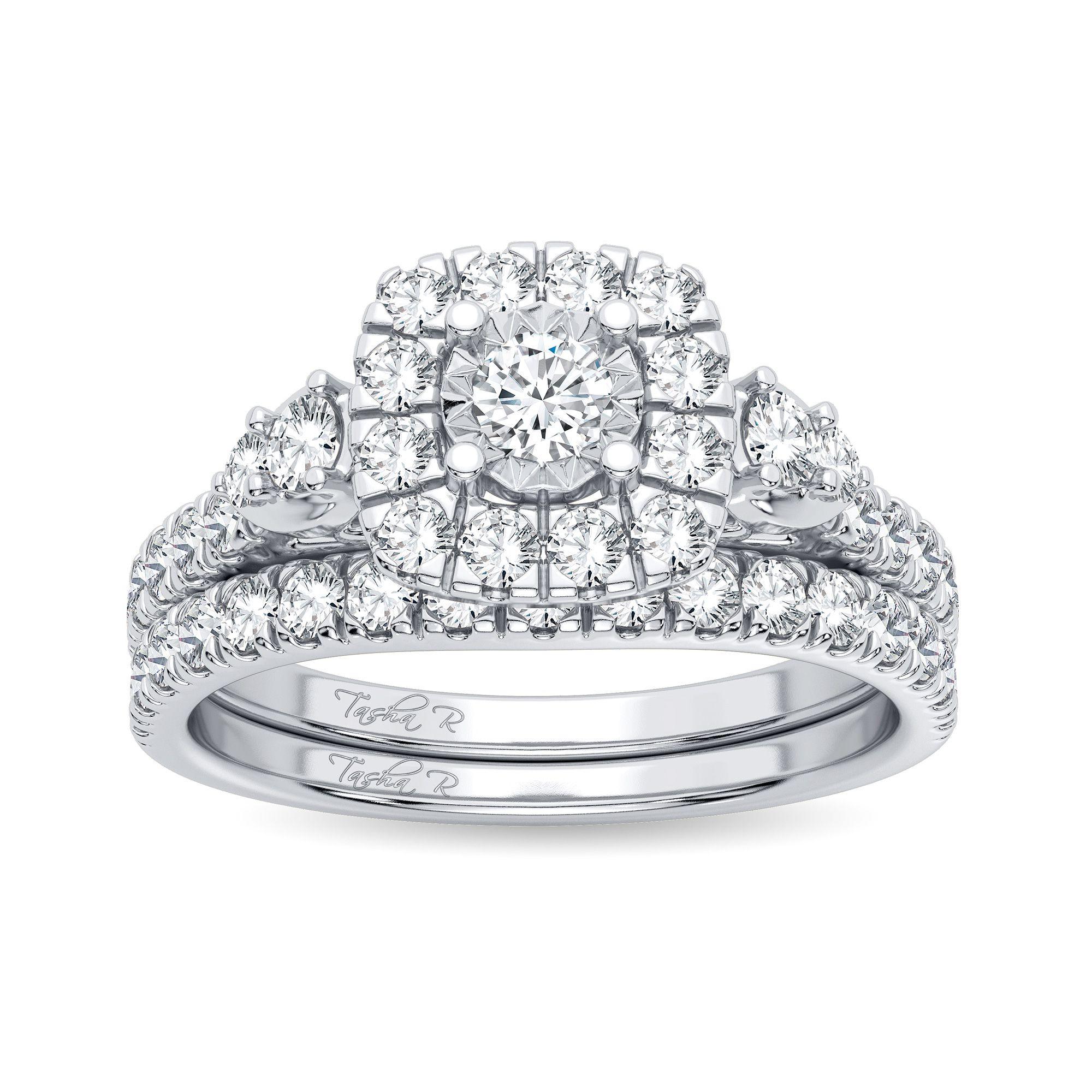 14K 1.00CT Diamond Bridal Ring - Johnny Dang & Co